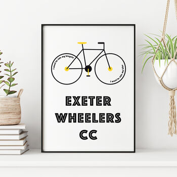 Personalised Cycling Club Print, 5 of 12