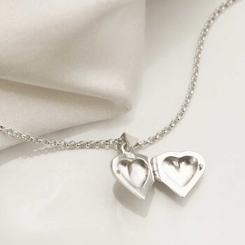 Sterling Silver Tiny Heart Locket, 4 of 7