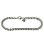Men's Titanium Flat Curb Bracelet, thumbnail 2 of 4