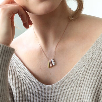 Personalised Initial Shape Bar Necklace, 7 of 10