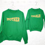 Mother And Child Sweatshirts. Personalised And Stamped, thumbnail 2 of 3