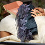 Floral And Knit Lace Scarf, thumbnail 4 of 6