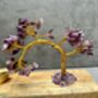 Yoga Pose Figurine With Amethyst Tree Of Life Statue Ornament Gift Sukhasana, thumbnail 6 of 8