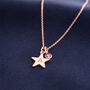 Personalised Hand Stamped Star Necklace, thumbnail 3 of 7