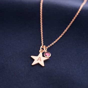 Personalised Hand Stamped Star Necklace, 3 of 9