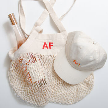 Personalised Embroidered Net Tote Bag, 6 of 10