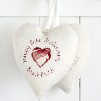 Personalised Wedding Anniversary Heart Gift, 2 of 12