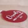 Personalised Frosted Christmas Tree Ornament, thumbnail 4 of 5