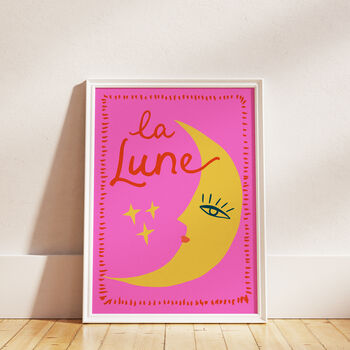 Set Of Le Soleil And La Lune Sun And Moon Wall Prints, 4 of 11