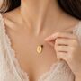 Personalised Birth Flower With Birthstone Necklace, thumbnail 5 of 11