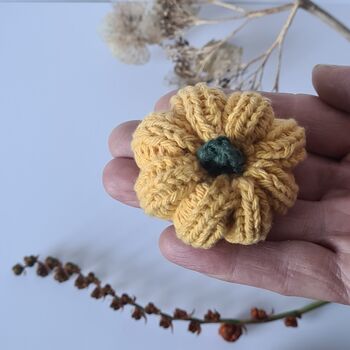 Knitted Pumpkin Decorations Set Of Six, 4 of 5