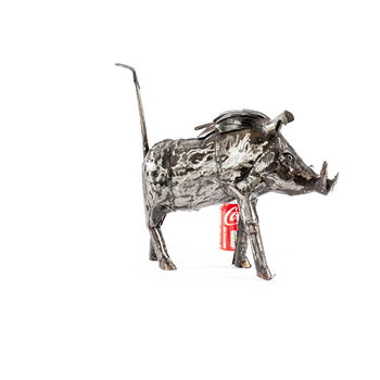 Small Warthog Metal Sculpture, 8 of 10