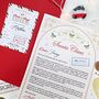 Personalised Letter From Santa Claus Kids Father Christmas Eve Letter Set North Pole Mail, thumbnail 6 of 12