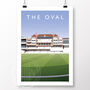 The Oval From The Boundary Cricket Poster, thumbnail 2 of 6