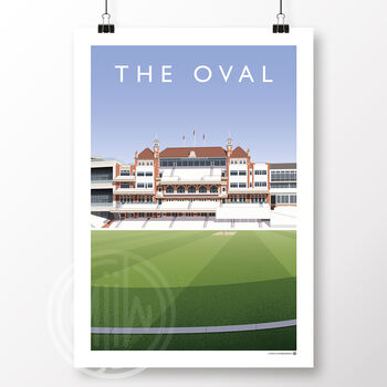 The Oval From The Boundary Cricket Poster, 2 of 6