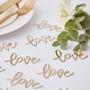 Gold Foiled Love Party Table Confetti, thumbnail 1 of 3