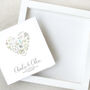 Personalised Button Heart Wedding Card, thumbnail 4 of 4