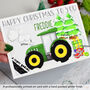 Personalised Green Tractor Christmas Card, thumbnail 4 of 8