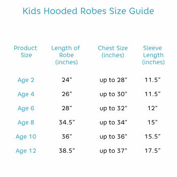 Personalised Kids Bathrobe With Hood, 6 of 11