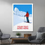 Personalised Ski Art Poster, thumbnail 3 of 7