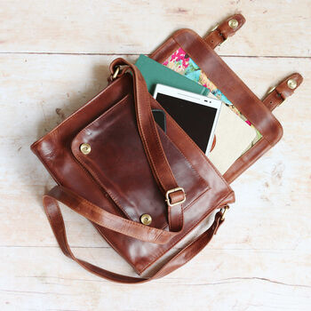 Leather Crossbody Satchel Bag By The Leather Store