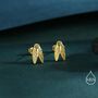 Sterling Silver Cicada Stud Earrings, thumbnail 6 of 12