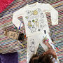 Sleepy Sloths Colour In Pyjama Craft Kit, thumbnail 1 of 8