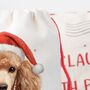 Personalised Poodle Santa Sack, thumbnail 2 of 3