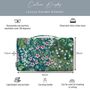 Garden Kneeler / Kneeling Pad Cottage Garden Teal, thumbnail 3 of 5