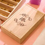 Personalised Floral Mirror Jewellery Box Travel Gift, thumbnail 4 of 6