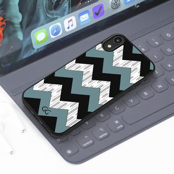 Geometric Chevron Pattern iPhone Case Personalised, 2 of 2