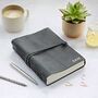 Personalised Black Buffalo Leather Journal, thumbnail 1 of 7