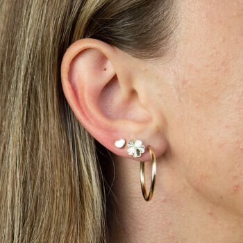 9ct Yellow Gold Polished Heart Micro Stud Earrings – 4mm, 5 of 7