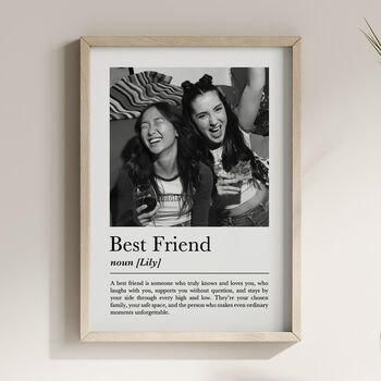 Personalised Best Friend Gift, Custom Photo Print, 2 of 6