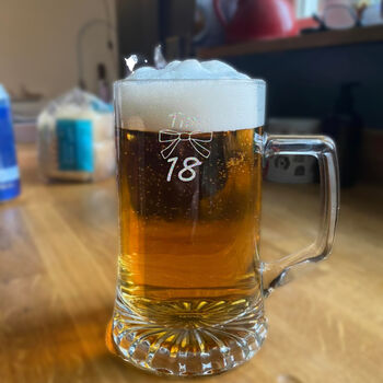 Personalised Tankard Engraved For 18th Birthday Gift, 4 of 5