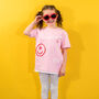 Children's Personalised Name Scribble Smiley T Shirt, thumbnail 4 of 9