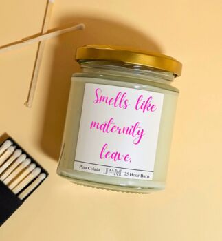 Smells Like Maternity Candle For Colleague Pregnancy Gifts, 2 of 4