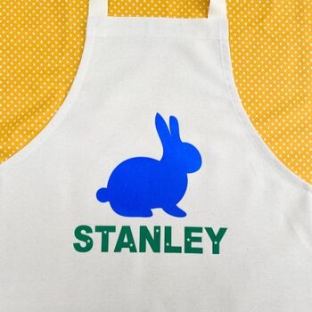 Personalised Easter Bunny Apron, 3 of 6