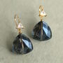 Labradorite Navy Blue Art Deco Earrings, thumbnail 5 of 6