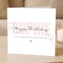 Personalised Stylish Pink Birthday Card For Daughter, thumbnail 2 of 8