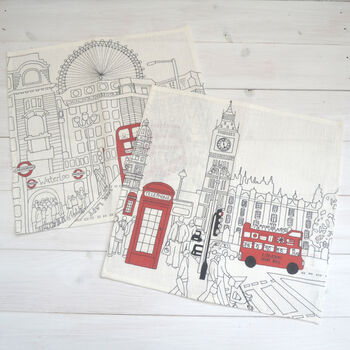 Personalised London Linen Napkin Sets, 12 of 12