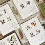 Vintage Wildflower Botanical Wedding Invitation Stationery, thumbnail 7 of 12