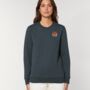 Adults Embroidered Eco Friendly Tiger Sweatshirt, thumbnail 3 of 12