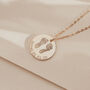 Personalised Footprint, Name And Date Necklace, thumbnail 1 of 8