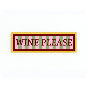 Wine Please Panoramic Framed Print, 12 of 12