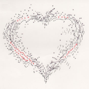 Personalised Heart Typewriter Art Print, 6 of 12