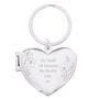 Mothers Day Gifts Heart Photo Frame Locket Keyring, thumbnail 5 of 8