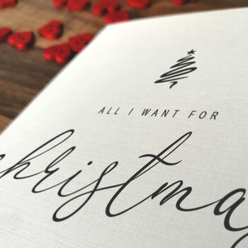 Romantic Personalised Christmas Card For Husband, Wife Or Partner, 4 of 4