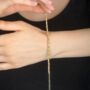 Handmade Beaded Three Color Sterling Silver Bracelet, thumbnail 2 of 5