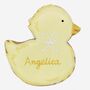 Personalised Hand Iced Baby Duck Letterbox Biscuits, thumbnail 5 of 6